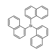 三(1-萘基)铋 结构式