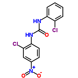 N-(2-Chloro-4-nitrophenyl)-N'-(2-chlorophenyl)urea 结构式