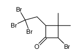Cyclobutanone, 2-bromo-3,3-dimethyl-4-(2,2,2-tribromoethyl)- 结构式