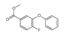 4-氟-3-苯氧基-苯甲酸甲酯 结构式