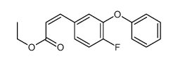 3-(4-Fluoro-3-phenoxy-phenyl)-acrylic acid ethyl ester 结构式