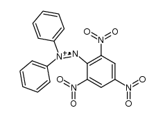 1,1-二苯基-2-(2,4,6-三硝基苯基)二氮烯 结构式