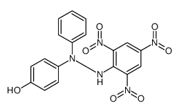4-[1-苯基-2-(2,4,6-三硝基苯基)肼基]苯酚 结构式