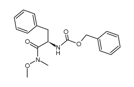 Carbamic acid, N-[(1R)-2-(methoxymethylamino)-2-oxo-1-(phenylmethyl)ethyl]-, phenylmethyl ester 结构式
