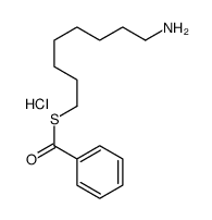 Benzenecarbothioic acid, S-(8-aminooctyl) ester, hydrochloride (1:1) 结构式