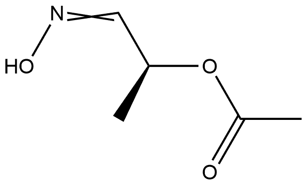 (2S)-2-乙酰氧基丙醛 2-肟 结构式