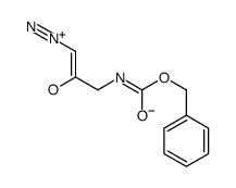 Carbamic acid, (3-diazo-2-oxopropyl)-, phenylmethyl ester 结构式