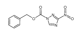 1H-1,2,4-Triazole-1-carboxylic acid, 3-nitro-, phenylmethyl ester 结构式