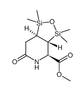 [1,2,5]Oxadisilolo[3,4-c]pyridine-4-carboxylic acid, octahydro-1,1,3,3-tetramethyl-6-oxo-, methyl ester, (3aR,4R,7aR)- 结构式