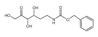 D-threo-2-Hexulose, 5,6-dideoxy-6-[[(phenylmethoxy)carbonyl]amino]- 结构式