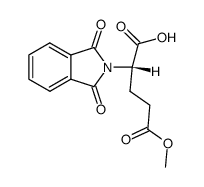 Pentanedioic acid, 2-(1,3-dihydro-1,3-dioxo-2H-isoindol-2-yl)-, 5-methyl ester, (2S)- 结构式
