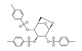 1,6-脱水-2,3,4-三-O-对甲苯磺酰基-β-D-吡喃葡萄糖 结构式