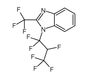 1H-Benzimidazole, 1-(1,1,2,3,3,3-hexafluoropropyl)-2-(trifluoromethyl)- 结构式