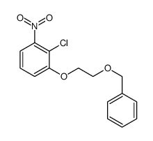 2-氯-1-硝基-3-[2-(苄氧基)乙氧基]苯 结构式
