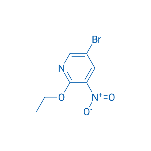 5-溴-2-乙氧基-3-硝基吡啶 结构式