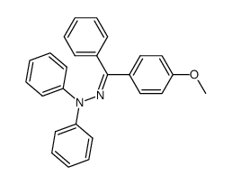 4-甲氧基二苯甲酮二苯腙 结构式