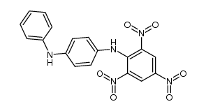 N1-苯基-N4-(2,4,6-三硝基苯基)-1,4-苯二胺 结构式