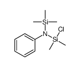 Silanamine, 1-chloro-1,1-dimethyl-N-phenyl-N-(trimethylsilyl)- 结构式