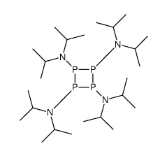 1,2,3,4-四磷杂环丁烷四胺-N1,N1,N2,N2,N3,N3,N4,N4-八异丙基 结构式