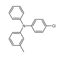 N-(4-氯苯基)-3-甲基-N-苯基苯胺 结构式