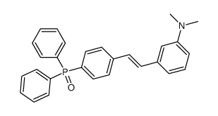 Benzenamine, 3-[2-[4-(diphenylphosphinyl)phenyl]ethenyl]-N,N-dimethyl-, (E)- (9CI) 结构式