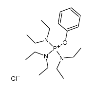 Phosphorus(1+), tris(diethylaminato)phenoxy-, chloride (8CI) 结构式