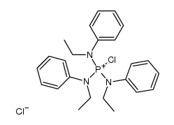 Phosphorus(1+), chlorotris(N-ethylbenzenaminato)-, chloride, (T-4)- (9CI) 结构式