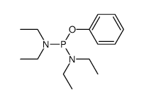 苯基 N,N,N',N'-四乙基二氨基亚磷酸酯 结构式