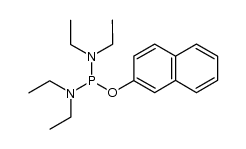 Phosphorodiamidous acid, N,N,N',N'-tetraethyl-, 2-naphthalenyl ester 结构式