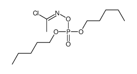 Phosphoric acid, (1-chloroethylidene)azanyl dipentyl ester 结构式