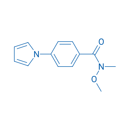 N-methoxy-N-methyl-4-(1H-pyrrol-1-yl)benzamide 结构式