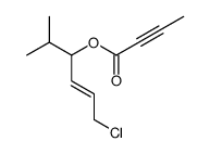 2-Butynoic acid, (2Z)-4-chloro-1-(1-methylethyl)-2-buten-1-yl ester 结构式