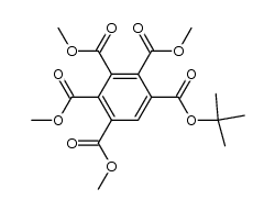 苯五甲酸-1-(1,1-二甲基乙基) 2,3,4,5-四甲酯 结构式