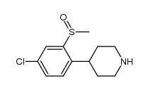 Piperidine, 4-[4-chloro-2-(methylsulfinyl)phenyl]- 结构式
