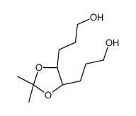 2,2-二甲基-(4R,5R)-1,3-二氧戊环-4,5-二丙醇 结构式