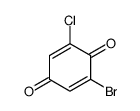 2-溴-6-氯-2,5-环己二烯-1,4-二酮 结构式