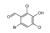 6-溴-2,4-二氯-3-羟基苯甲醛 结构式