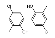 5,5'-二氯-3,3'-二甲基-2,2'-联苯二酚 结构式