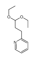 Pyridine, 2-(3,3-diethoxypropyl)- 结构式
