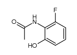 N-(2-氟-6-羟基苯基)乙酰胺 结构式