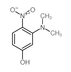 3-二甲氨基-4-硝基苯酚 结构式