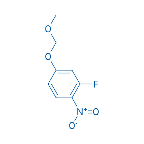 2-氟-4-(甲氧基甲氧基)-1-硝基苯 结构式