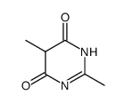 2,5-二甲基-1H-嘧啶-4,6-二酮 结构式