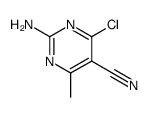 2-氨基-4-氯-6-甲基嘧啶-5-甲腈 结构式