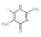 6-氯-2,5-二甲基嘧啶-4(1H)-酮 结构式