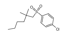1-氯-4-[(2,2-二甲基己基)磺酰基]苯 结构式