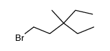 1-溴-3-乙基-3-甲基戊烷 结构式