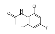 N-(2-氯-4,6-二氟苯基)乙酰胺 结构式