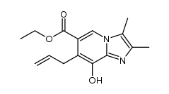 8-羟基-2,3-二甲基-7-(2-丙烯-1-基)咪唑并[1,2-a]吡啶-6-羧酸乙酯 结构式