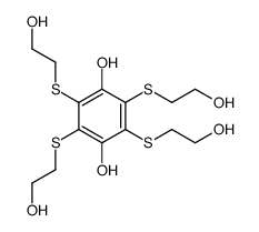 2,3,5,6-四[(2-羟乙基)硫代]-1,4-苯二酚 结构式